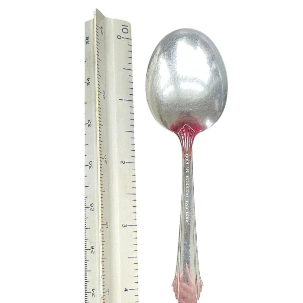 Gorham Hunt‎ Club Sterling Silver Tablespoon Bertha M. Engraved Pat 1910 6.75 in